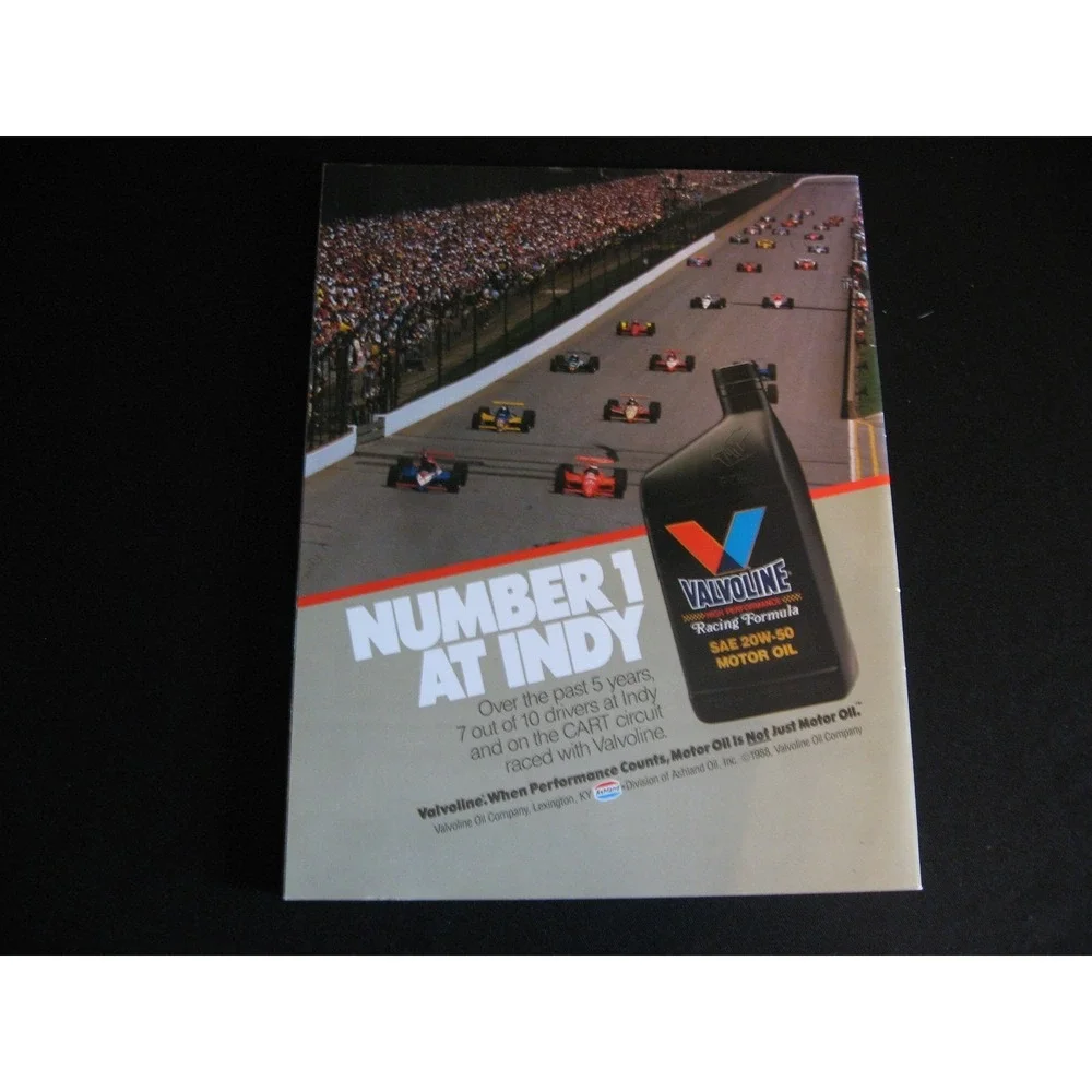MINT 1988 INDIANAPOLIS 500 OFFICIAL PROGRAM 72ND MAY 29, 1988